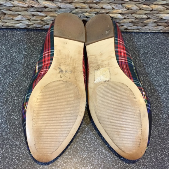 J. Crew Plaid Flats in Red, Green, and Blue - Picture 13 of 13
